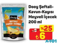 DOOY ŞEFTALİ-KAVUN-KAYISI MEYVELİ İÇECEK 200 ML DOOY ŞEFTALİ-KAVUN-KAYISI MEYVELİ İÇECEK 200 ML
